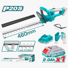 TOTAL - TOTAL - TRIMMER PENTRU TUNS GARD VIU - LI-ION - 20V (INCLUDE ACUMULATOR SI INCARCATOR) PowerTool TopQuality foto