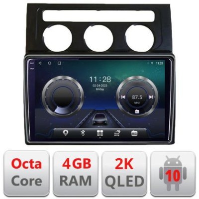 Navigatie VW Touran 2003-2009 clima automata C-touran2 Android Octa Core Ecran 2K QLED GPS 4G 4+32GB 360 kit-touran2+EDT-E410-2K CarStore Technology foto