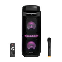 Boxa portabila Samus, 500 W, Bluetooth, intrare AUX/USB, TF card, 2600 mAh, microfon inclus foto
