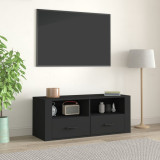 Comodă TV, negru, 100x35x40 cm, lemn prelucrat, vidaXL