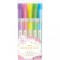 Textmarker glitter 5 culori/set Zebra
