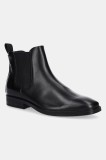 Ecco ghete chelsea de piele Metro Milan Chelsea culoarea negru, 523384-01001