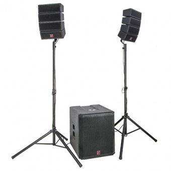 KIT SUBWOOFER 18&amp;quot;/46CM 500W + 2 SATELITI 4&amp;quot;/10CM 200W RMS BST foto