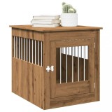 VidaXL Ladă pentru c&acirc;ini, Stejar artizanal 64,5x80x71 cm lemn compozit
