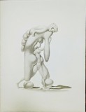 Jules PERAHIM - Compozitie Erotica 9, Heliogravura pe hartie Arches, 1972