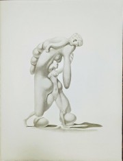 Jules PERAHIM - Compozitie Erotica 9, Heliogravura pe hartie Arches, 1972