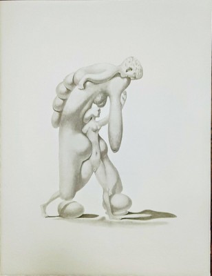 Jules PERAHIM - Compozitie Erotica 9, Heliogravura pe hartie Arches, 1972 foto