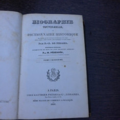 Biographie universelle ou dictionnaire historique - M. Perennes (carte in limba franceza)