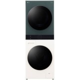 Masina de spalat rufe cu uscator LG WT1210EGF, Spalare 12 kg, Uscare 10 kg, 1400 RPM, Steam, TurboWash 360, Clasa A/A+++, Verde/Bej