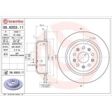 Set disc frana Jeep Wrangler 4 (Jl) 11.17-, Spate, 342X14mm, plin, BREMBO