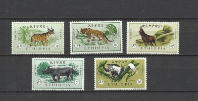 ETHIOPIA 1966 FAUNA ANIMALE SALBATICE foto