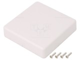 Carcasă Universală ABS Albă 80x80x20mm IP40