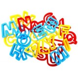 Sablon litere plastic pentru modelaj CNX, set de 26 buc.