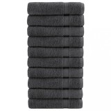 VidaXL Prosoape duș premium SOLUND 10 buc antracit 70x140cm 600gsm