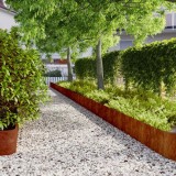 vidaXL Borduri de gazon 10 buc. 25x103 cm oțel Corten flexibil 821896