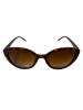 Ochelari de soare dama, UV400, Plastic, Maro, Oem