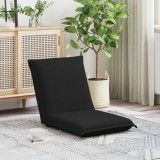 vidaXL Scaun de podea Negru 54 x 64 x 59 cm Tarfă de oaie 42028116