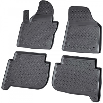 Set de 4 covorase cauciuc 3D stil tavita premium pentru VW Touran 1T din 2003-2015 foto