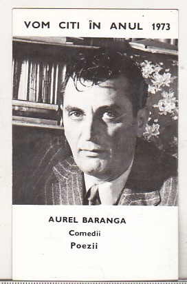bnk cld Calendar de buzunar 1973 Editura Eminescu Aurel Baranga