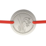 Bratara din argint cu snur model Ghiocei, Atcom