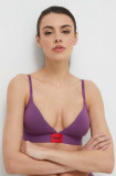 HUGO sutien culoarea violet, uni 50503098