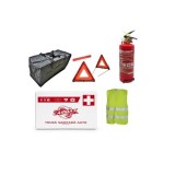 Kit siguranta auto complet cu stingator, geanta, vesta si 2 triunghiuri