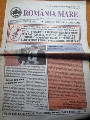 romania mare 23 noiembrie 2007-corneliu vadim tudor foto