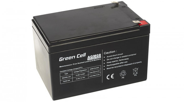 Baterie Green Cell AGM gel 12V 14Ah