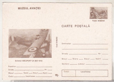 bnk cp Muzeul aviatiei - Avion Nieuport 24 Bis 1918 - mf foto