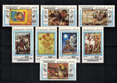 LIBIA 1983 - Picturi / serie completa MNH foto