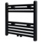 Radiator port-prosop &icirc;ncălzire centrală baie, drept, negru, 480x480 mm