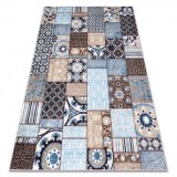 MIRO 51913.802 covor lavabil Geometric anti-alunecare - albastru / maro , 120x170 cm