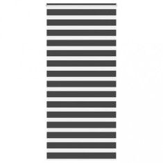 vidaXL Jaluzea tip zebra neagră lățime țesătură 100,9 cm poliester