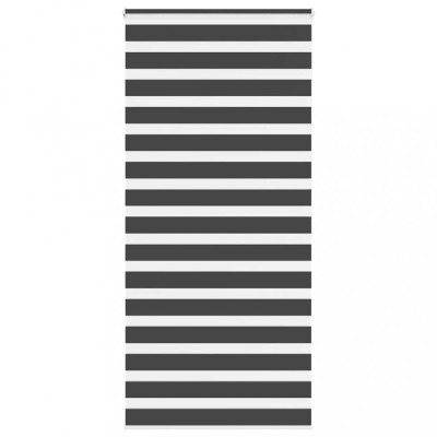 Jaluzea tip zebra neagră lățime țesătură 100,9 cm poliester foto