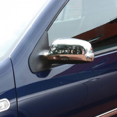 Ornamente pentru oglinda cromate din inox Vw Passat B5 1997-2005 fara semnalizare in oglinda foto