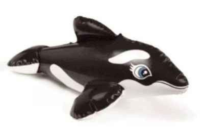 Jucarie gonflabila pentru piscina sau cada, Intex 58590, delfin neagru, 25 cm foto