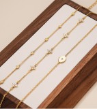 Cumpara ieftin Bratara Din Argint 925 Gold Minimalist Charm