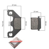 Plăcuțe De Fr&acirc;nă Spate Cross China 110cc Cod Produs: MX_NEW EVRTT-36