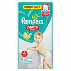 Scutece Pampers Active Baby Pants 4 Jumbo Pack, 52 buc/pachet foto