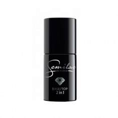 Top coat si baza pentru unghii 2 in 1 Semilac, 7 ml foto