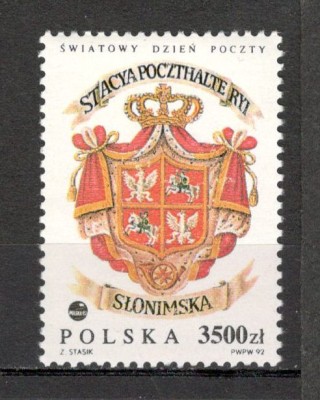 Polonia.1992 Ziua mondiala a Postei MP.267 foto