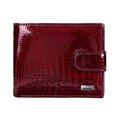 Portofel dama, BUSY LDY&amp;GTM&reg; Wine Rouge, piele naturala lacuita, multiple compartimente, poza, carte de identitate, visiniu