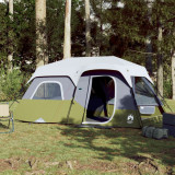 Cort de camping cu LED, verde deschis, 441x288x217 cm