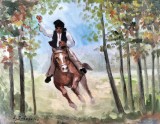 Cumpara ieftin Ion Doboşariu (1902-1999?)-Cal &icirc;n galop (Bujor), pictură &icirc;n ulei