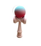 Kendama X Originala, Profesionala, Flippy, din Lemn, Rubber Grip, 18 cm, Albastru/Lila