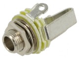 Conector Jack 6,3mm Soclu Stereo Piste 3