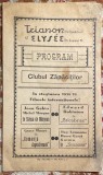 PER.REGALISTA PROGRAM STAGIUNEA 1938-39/TRIANON si ELYSEE,,CLUBUL ZAPACITILOR&quot;