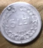 MNDRO Romania moneda 5 lei 1951 RPR