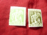 2 Timbre Belgia 1932 Ceres , val. 2 si 10c, Nestampilat