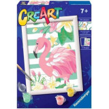 Pictura pe numere Flamingo Creart, +7 ani, Ravensburger